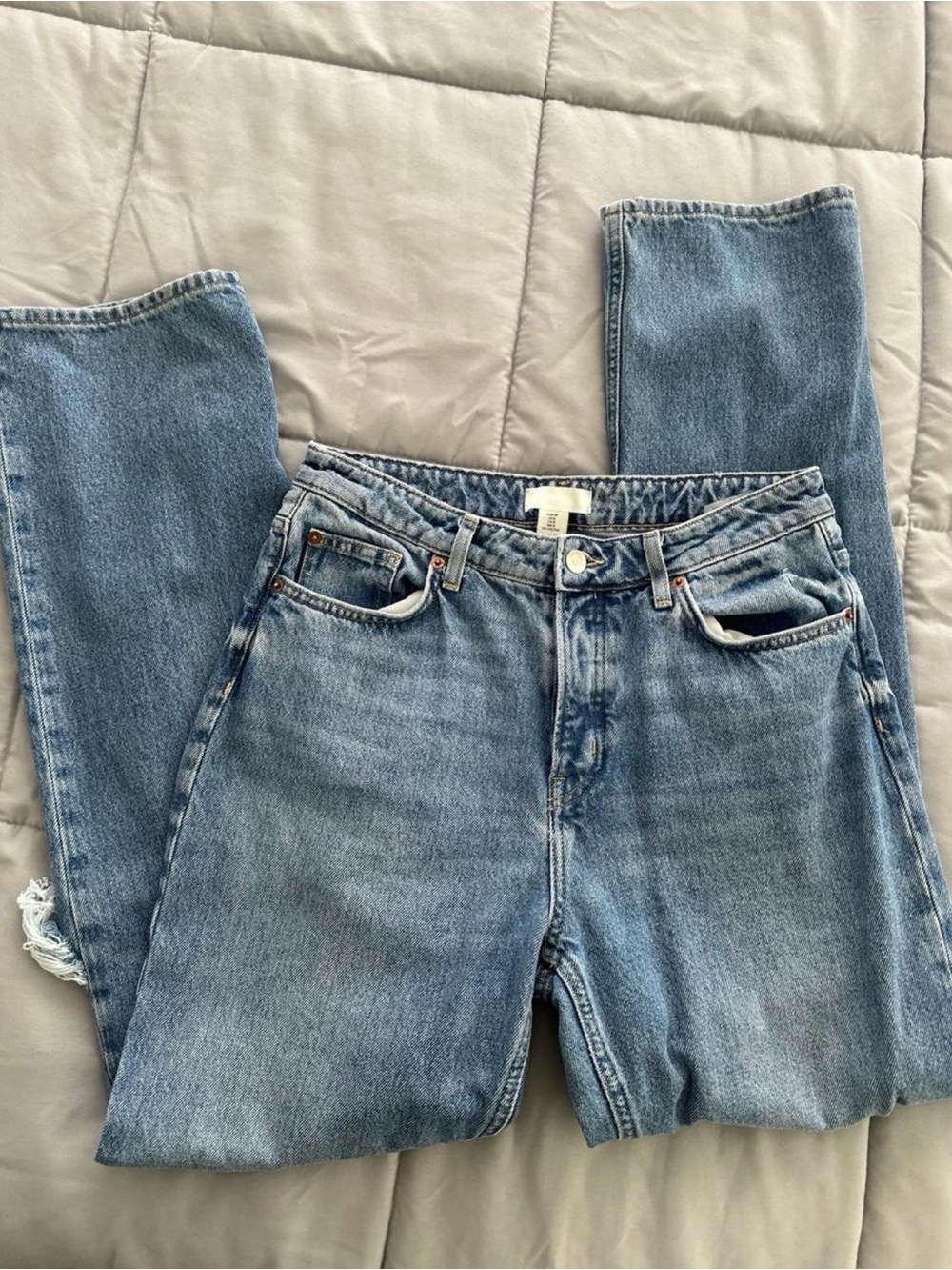 H&M Light Blue Straight Leg Jeans